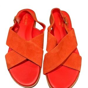 Cole Haan Coral Orange Sandals